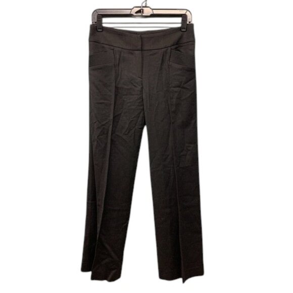 Bally Wool Blend Dress Pants Womens Size 4 Black Classic Fit Tailored Trousers - Picture 1 of 10